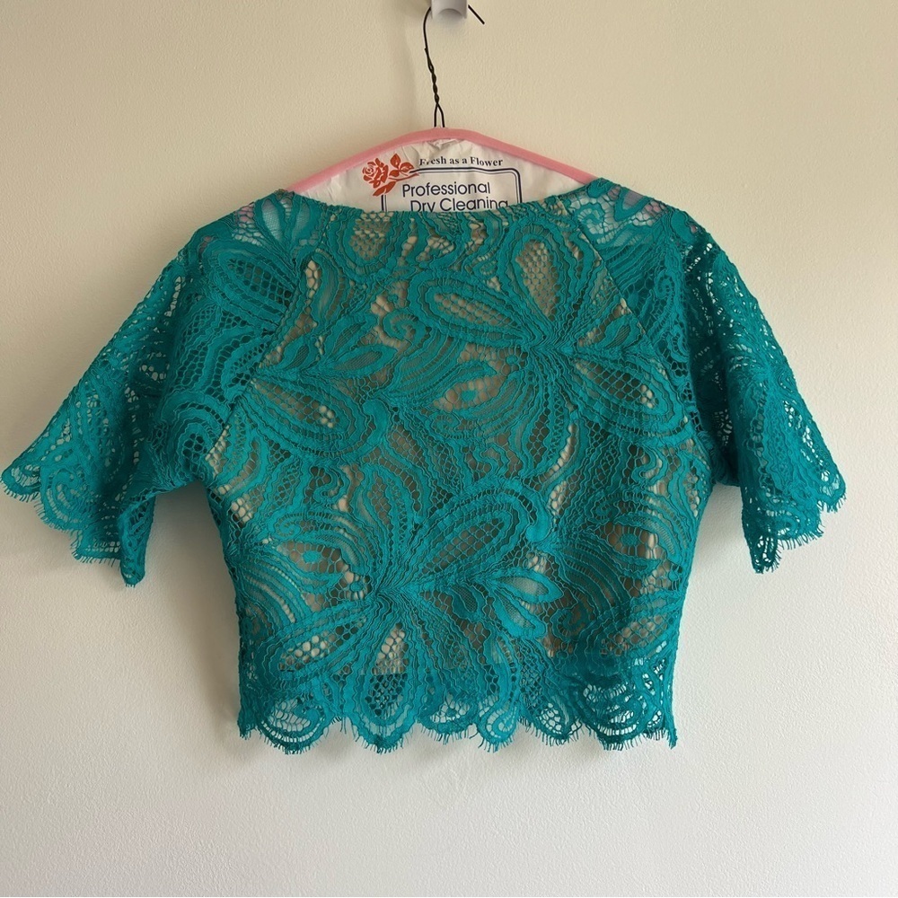 For Love & Lemons x Nasty Gal Beach Breeze Set in Teal - Picture 9 of 16